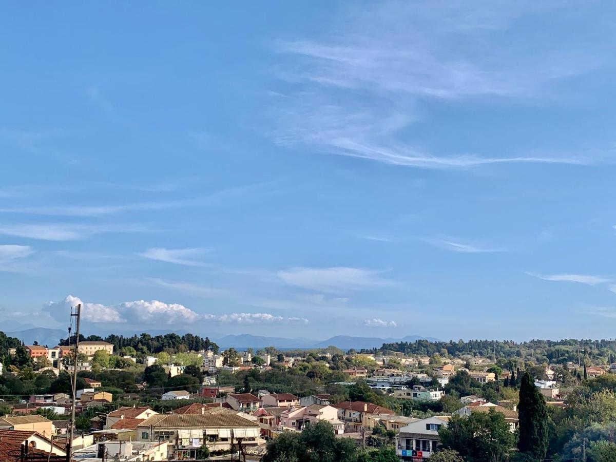 Ferienwohnung Panoramic Penthouse Corfu Town With Amazing Views Exterior foto